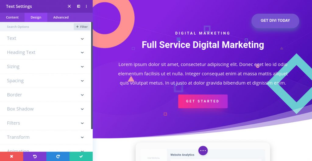 Divi Builder plugin