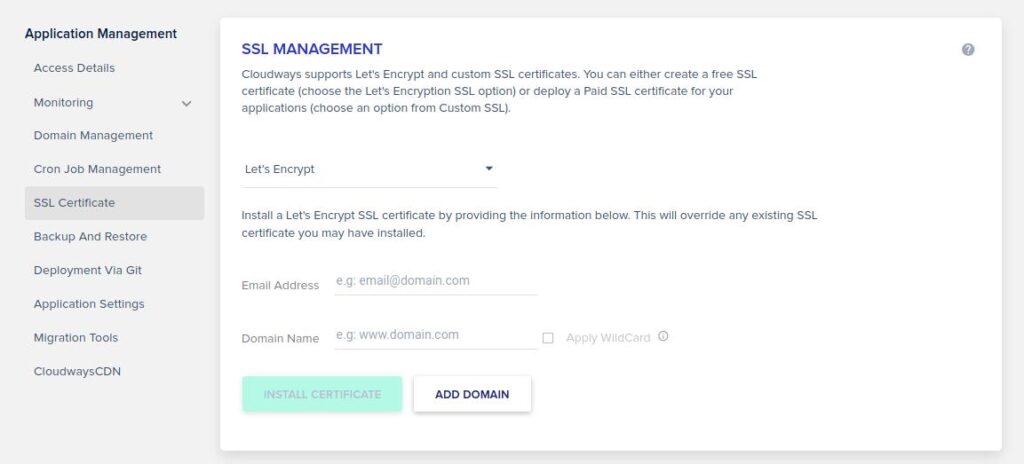 Cloudways Ssl