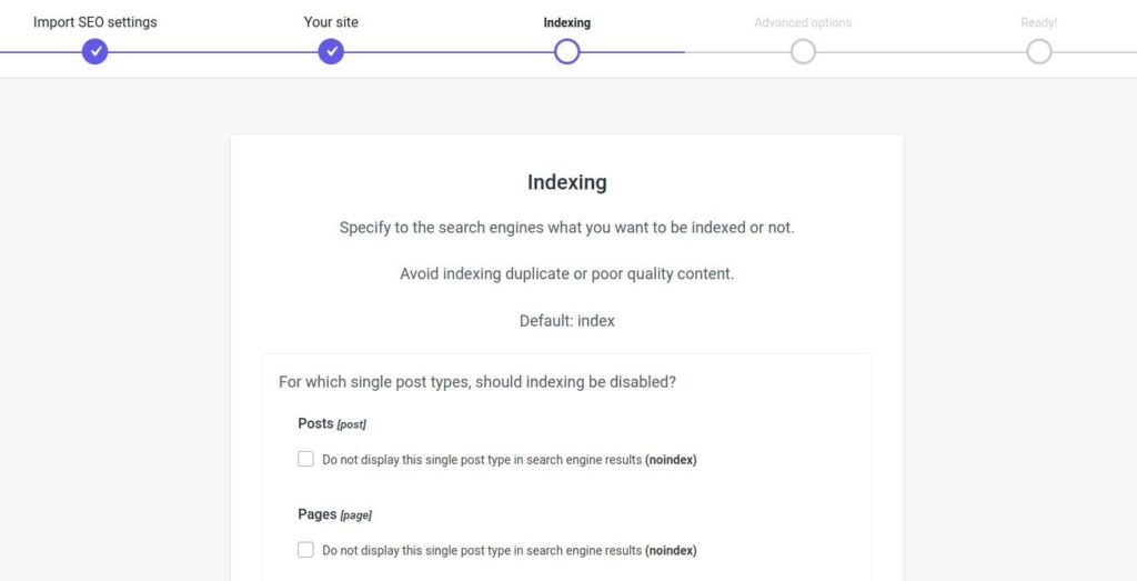 Seopress Indexing Step 3