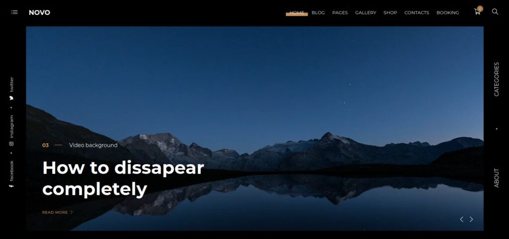 Novo Photography Theme