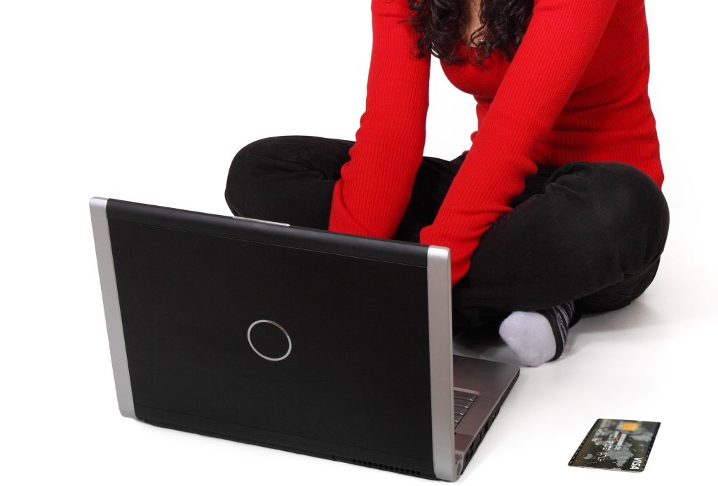 Woman Using Pc