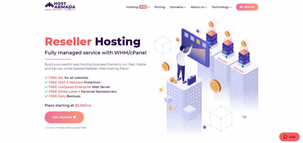 HostArmada Cloud Reseller Hosting