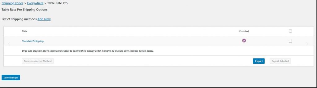 Woocommerce Easy Table Rate Shipping Pro