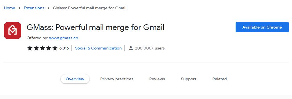 GMass: Powerful Mail Merge for Gmail