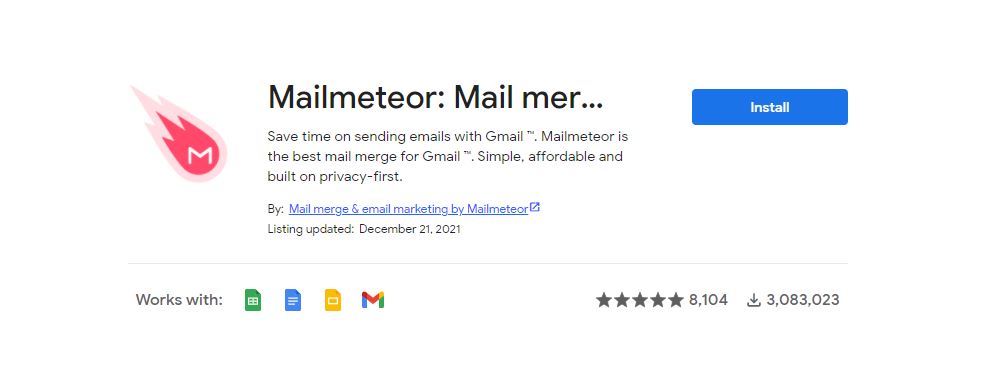 Mailmeteor: Mail Merge for Gmail