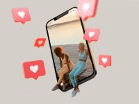 Influencers Relaxing and Posting on Social Media