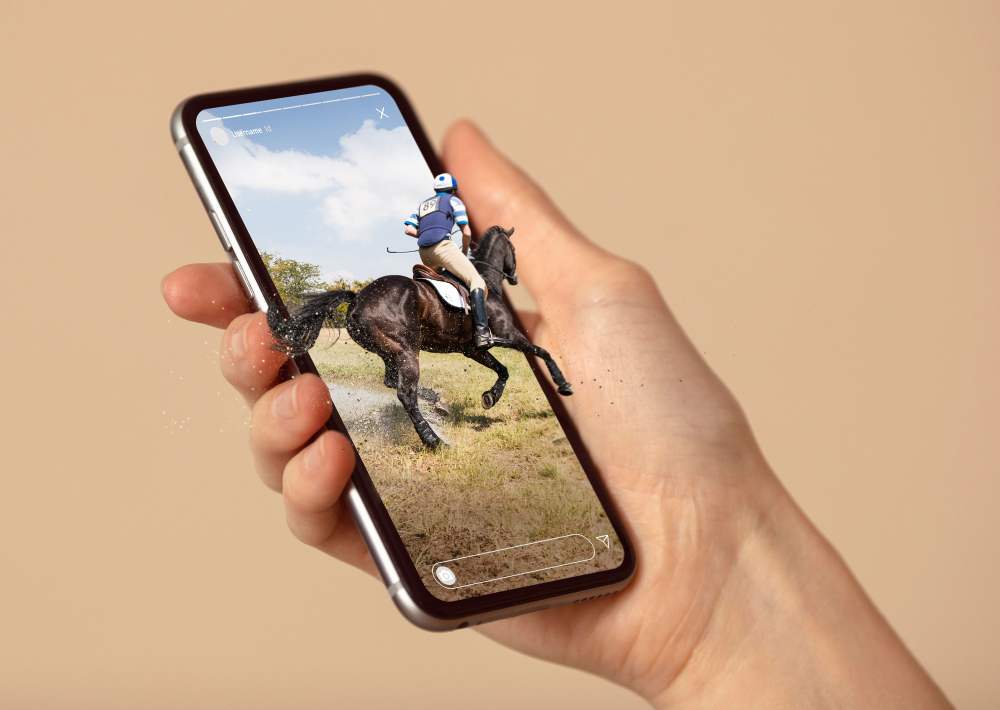 Influencer Riding a Horse