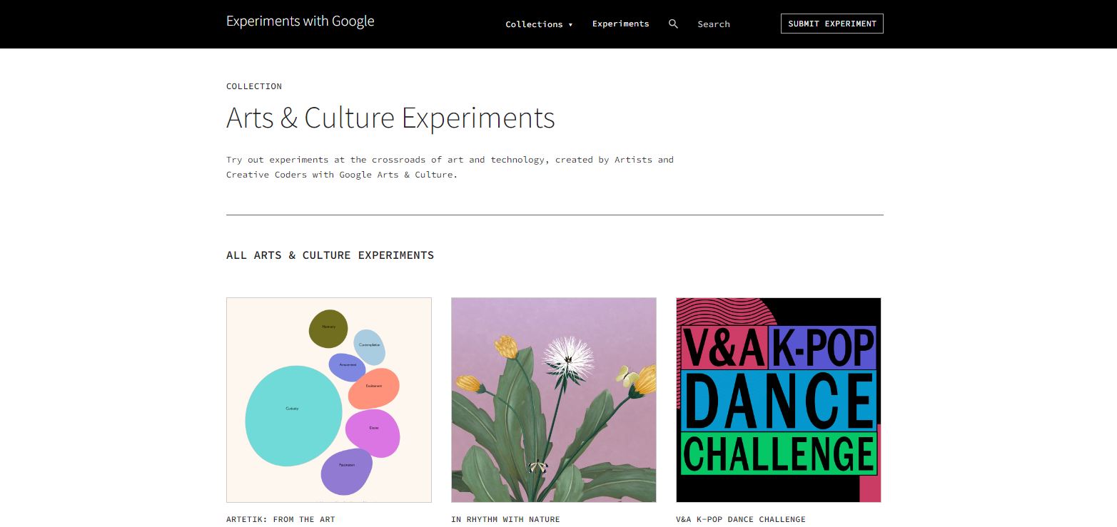 Arts & Culture Experiments With Google