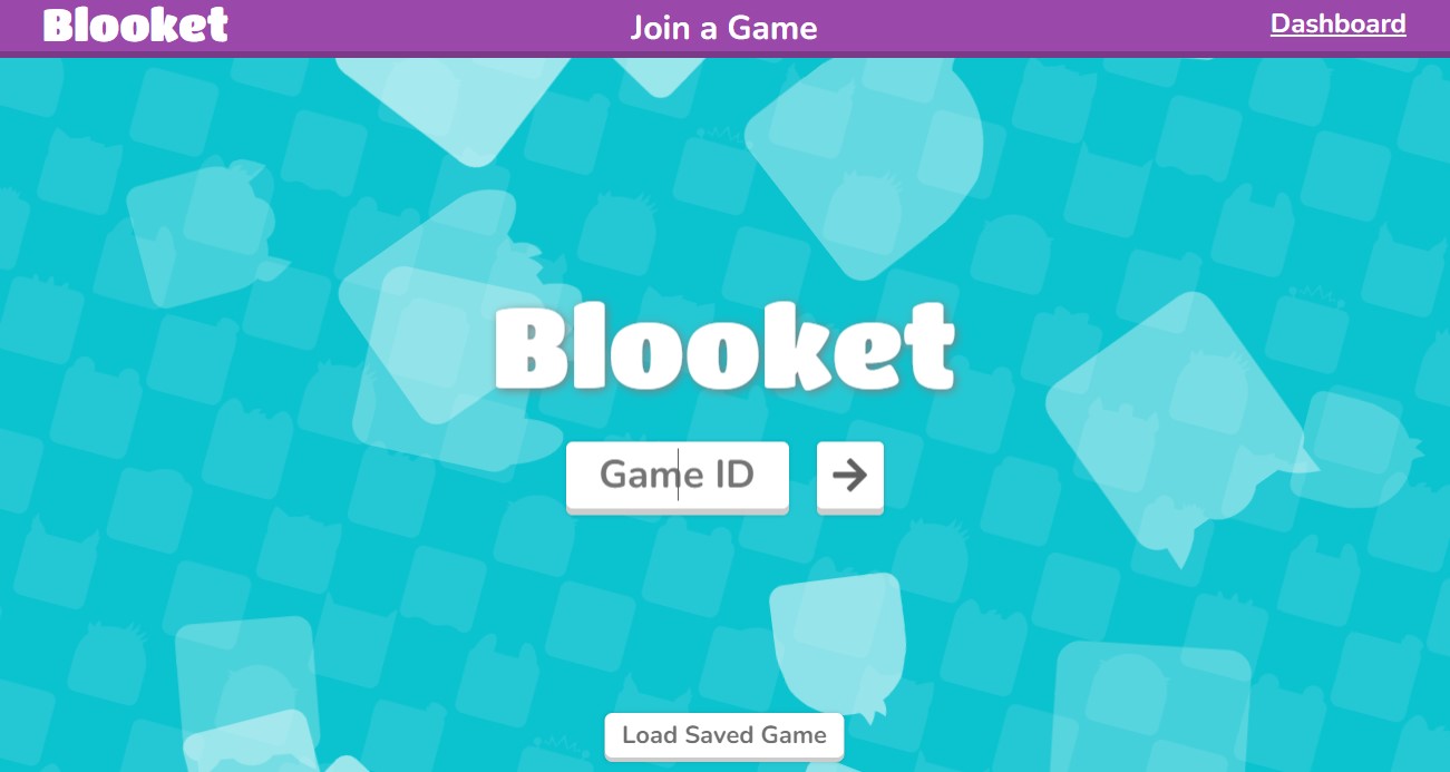 Blooket join a game screen