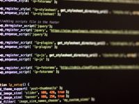 a computer screen with a bunch of text on it themes preview, wordpress dashboard, settings panel