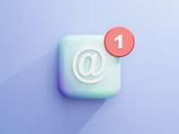 B2B Newsletter Examples That Drive Engagement a white square with a red circle on top of it forgot password email inbox password reset link