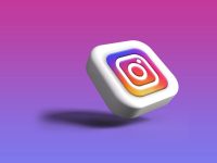 a white cube with a colorful instagram logo on it instagram engagement, social media collaboration, influencers
