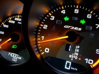 black digital speedometer at 0 website speed, ai technology, performance optimization