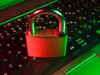 red padlock on black computer keyboard cybersecurity, experts, firewall, protection