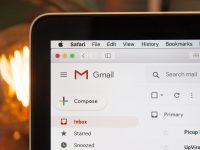 black laptop computer gmail email compose formatting toolbar