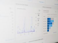 a computer screen with a bunch of data on it seo graph, data driven strategy, website analytics
