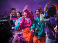 Dating-App Bios: Short, Sincere, and Specific a group of young people standing next to each other tiktok dance trend, social media challenge, smartphone video