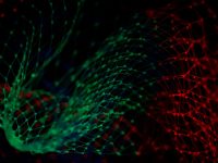 green and red light wallpaper video AI upscaling neural network super resolution