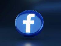 a blue logo with a cross facebook cover, mobile preview, safe zone