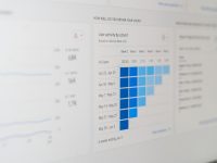 a computer screen with a bar chart on it seo audit, website performance, technical optimization