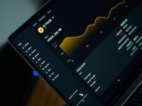 a close-up of a laptop cloud deployment dashboard, aws infrastructure diagram, developer laptop cloud setup