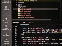 Computer screen showing code and terminal output. firebase console dashboard, realtime database interface, mobile app backend architecture, cloud functions diagram